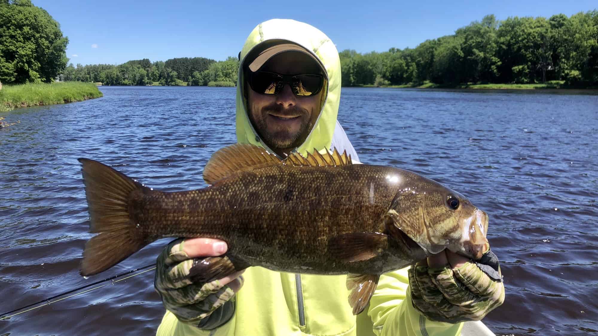 Fly Fishing Smallmouth  Upper Peninsula Michigan 